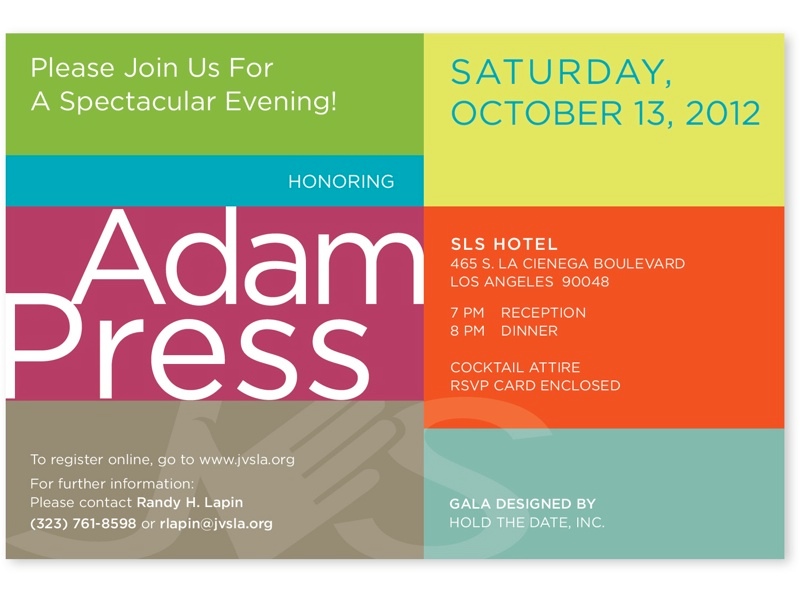 ADAM PRESS INVITE